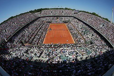 View of Roland Garros stadium